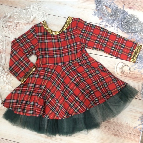 Boutique Girls Christmas Dress - Picture 3 of 6